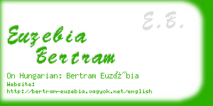 euzebia bertram business card